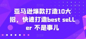 亚马逊爆款打造10大招,快速打造best seller 不是事儿-网赚项目众筹网