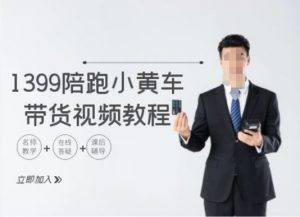 1399陪跑tiktok小黄车带货视频教程,tiktok跨境电商教程-网赚项目众筹网