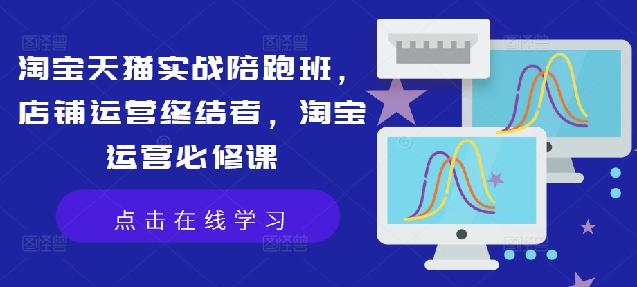 淘宝天猫实战陪跑班，店铺运营终结者，淘宝运营必修课-网赚项目众筹网