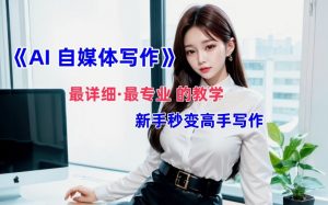 AI自媒体文章创作全网最详细教程,新手秒变写作高手,多方位发展-网赚项目众筹网