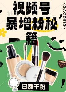 视频号涨粉方法,暴力起号,一天涨粉1000+,当天开橱窗【揭秘】-网赚项目众筹网