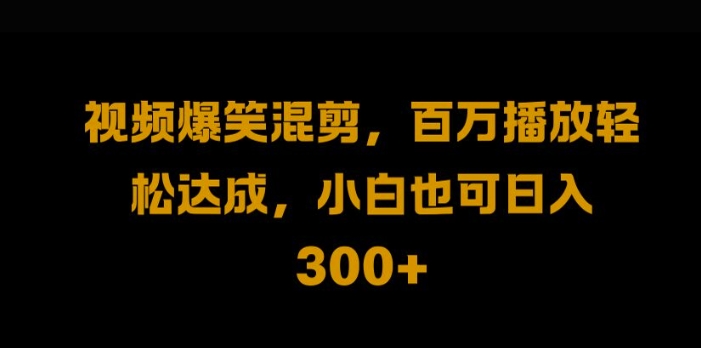 视频号零门槛，爆火视频搬运后二次剪辑，轻松达成日入1k【揭秘】-网赚项目众筹网