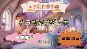 ai原创治愈小屋，小白也能轻松上手，一发即火，篇篇10w+【揭秘】-网赚项目众筹网