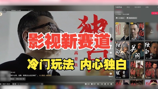 最新影视解说玩法，人物独白，30天涨粉24万+，全流程拆解【揭秘】-网赚项目众筹网