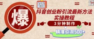 轻松制作创业类视频,一天被动加精准创业粉500+【揭秘】-网赚项目众筹网