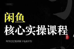 2024闲鱼核心实操课程,从养号、选品、发布、销售,教你做一个出单的闲鱼号-网赚项目众筹网