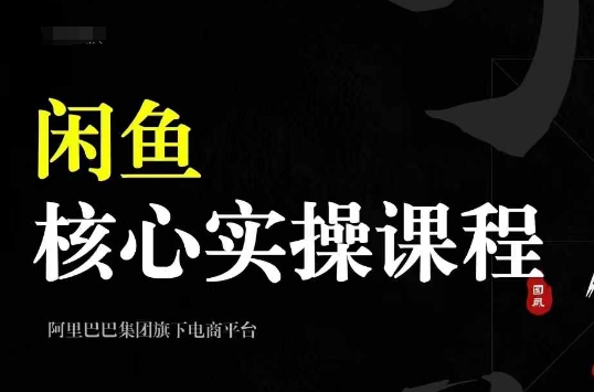 2024闲鱼核心实操课程，从养号、选品、发布、销售，教你做一个出单的闲鱼号-网赚项目众筹网