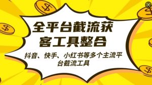 全平台截流获客工县整合全自动引流,日引2000+精准客户【揭秘】-网赚项目众筹网