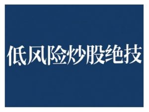 2024低风险股票实操营,低风险,高回报-网赚项目众筹网