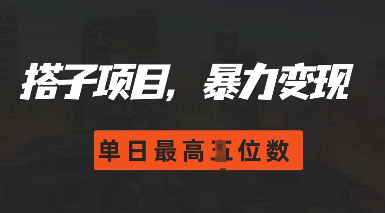 2024搭子玩法，0门槛，暴力变现，单日最高破四位数【揭秘】-网赚项目众筹网