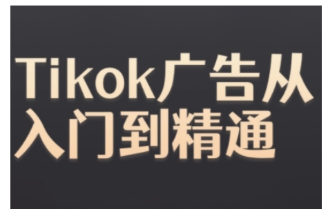Tiktok Ads实操教程，Tiktok广告从入门到精通-网赚项目众筹网