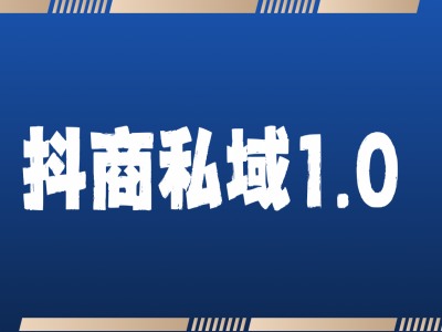 抖商服务私域1.0，抖音引流获客详细教学-网赚项目众筹网