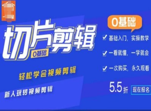 0基础IP切片剪辑，轻松学会视频剪辑，新人玩转视频剪辑-网赚项目众筹网