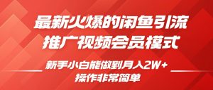闲鱼引流推广影视会员,0成本就可以操作,新手小白月入过W+【揭秘】-网赚项目众筹网