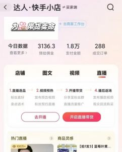 外面卖999元快手AI自动剪辑带货,简单直接粗暴-网赚项目众筹网