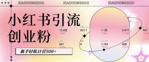 小红书私域引流无脑操作法:AI生成内容,粉丝自动转化,新手轻松日引500+创业粉-网赚项目众筹网