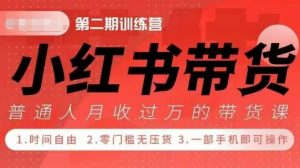 小Red书带货42天训练营 2.0版,宝妈+自由职+上班族+大学生,提高副业收入的大红利项目-网赚项目众筹网
