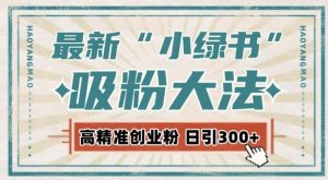 最新自动化“吸粉术”,小绿书激活私域流量,每日轻松吸引300+高质精准粉!-网赚项目众筹网