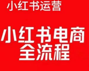 红薯电商实操课,小红书电商全流程-网赚项目众筹网
