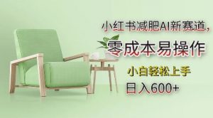小红书减肥AI新赛道,零成本易操作,日入多张,小白轻松上手【揭秘】-网赚项目众筹网