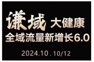 大健康全域流量新增长6.0,公域+私域,直播+短视频,从定位到变现的实操终点站-网赚项目众筹网