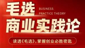 毛选商业实践论,读透《毛选》掌握创业必胜密匙-网赚项目众筹网