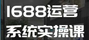 1688高阶运营系统实操课,快速掌握1688店铺运营的核心玩法-网赚项目众筹网