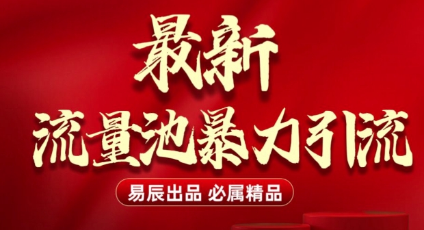 最新“流量池”无门槛暴力引流(全网首发)日引500+-网赚项目众筹网