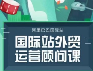 国际站运营顾问系列课程,一套完整的运营思路和逻辑-网赚项目众筹网