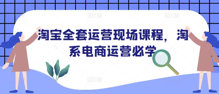 淘宝全套运营现场课程，淘系电商运营必学-网赚项目众筹网