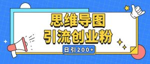 暴力引流全平台通用思维导图引流玩法ai一键生成日引200+-网赚项目众筹网
