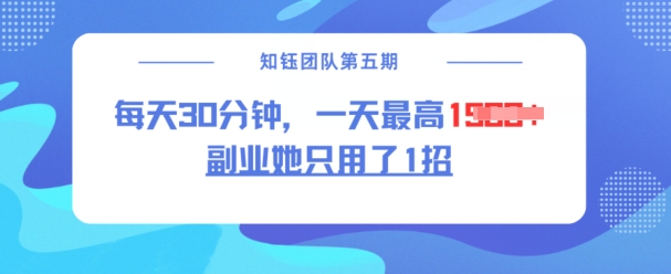 副业她只用了1招，每天30分钟，无脑二创，一天最高1.5k-网赚项目众筹网