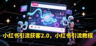 小红书引流获客2.0，小红书引流教程-网赚项目众筹网