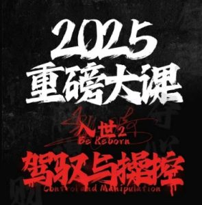 2025重磅大课,入世2,驾驭与控制-网赚项目众筹网