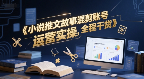 小说推文故事混剪账号运营实操，全程干货-网赚项目众筹网
