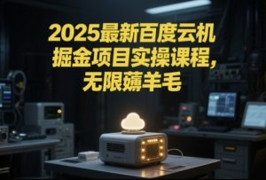 2025最新百度云机掘金项目实操课程单窗口保底5-10元月收益单窗口150+【揭秘】-网赚项目众筹网