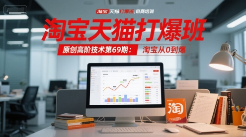 淘宝天猫打爆班原创高阶技术第69期：淘宝从0到爆-网赚项目众筹网