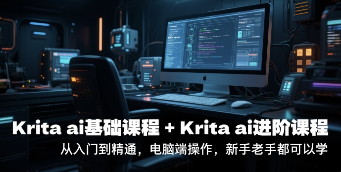 krita ai基础课程+Krita ai进阶课程，从入门到精通，电脑端操作，新手老手都可以学-网赚项目众筹网
