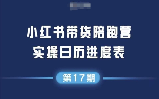 小红书第17期带货陪跑营，不囤货，无不直播，无不投流，通过选品+笔记内容+测品+笔记铺量+矩阵运营打爆款-网赚项目众筹网