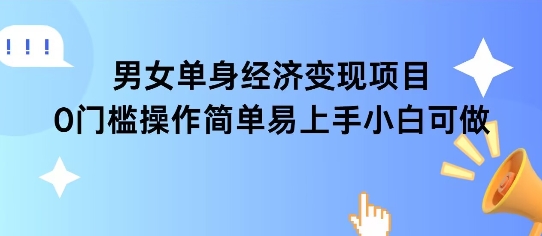 女单身经济项目变现周期长可复购率高日入1k+-网赚项目众筹网