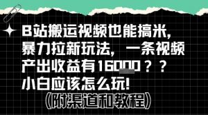 b站掘金计划?搬运视频也能挣拉新的收益,小白应该怎么玩!-网赚项目众筹网