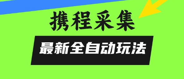 携程信息采集全自动玩法，0风控，无脑开干【揭秘】-网赚项目众筹网