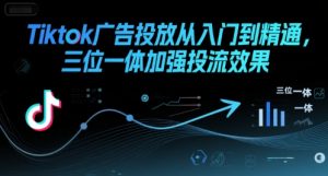 Tiktok广告投放从入门到精通,三位一体加强投流效果-网赚项目众筹网