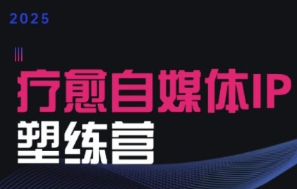 2025治愈自媒体IP训练营，专为疗愈领域从业者打造-网赚项目众筹网