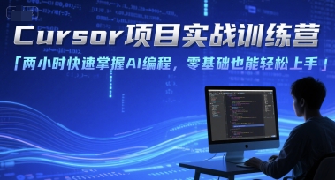 Cursor项目实战训练营，两小时快速掌握AI编程，零基础也能轻松上手-网赚项目众筹网