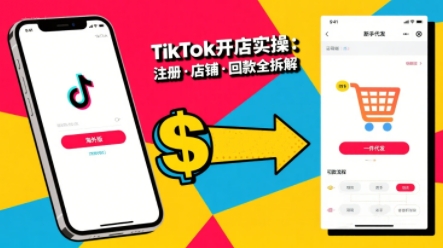 TikTok从开店到投流的进阶课，从基础实操到高阶技巧一网打尽-网赚项目众筹网