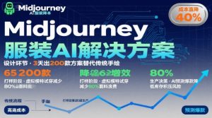 AI在服装领域的运用,使用midjourney做服装辅助企业降低成本-网赚项目众筹网