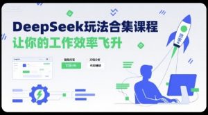 DeepSeek玩法合集课程，让你的工作效率飞升-网赚项目众筹网