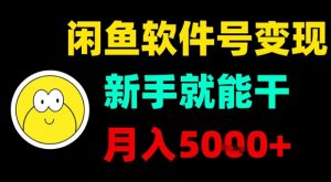 闲鱼软件号变现,新手就能干,月入5k+-网赚项目众筹网