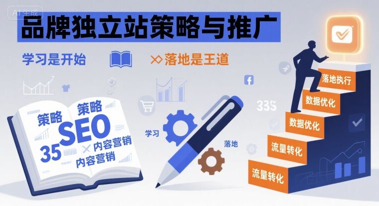 品牌独立站策略与推广，学习是开始，落地是王道-网赚项目众筹网